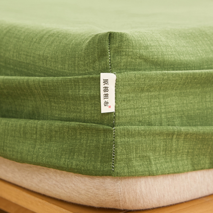 91家纺网 家纺一手货源 找家纺 （总）棉乐町家居  2025新款原棉粗布床笠