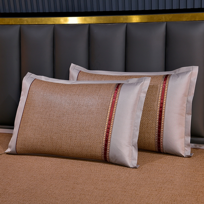 91家纺网 家纺一手货源 找家纺 小牛席业 2025新款加厚款-经典艾草养生席（床笠款）凉席藤席冰藤席冰丝席竹席草席空调席乳胶席豆豆席 艾草养生席-床笠款-浅咖