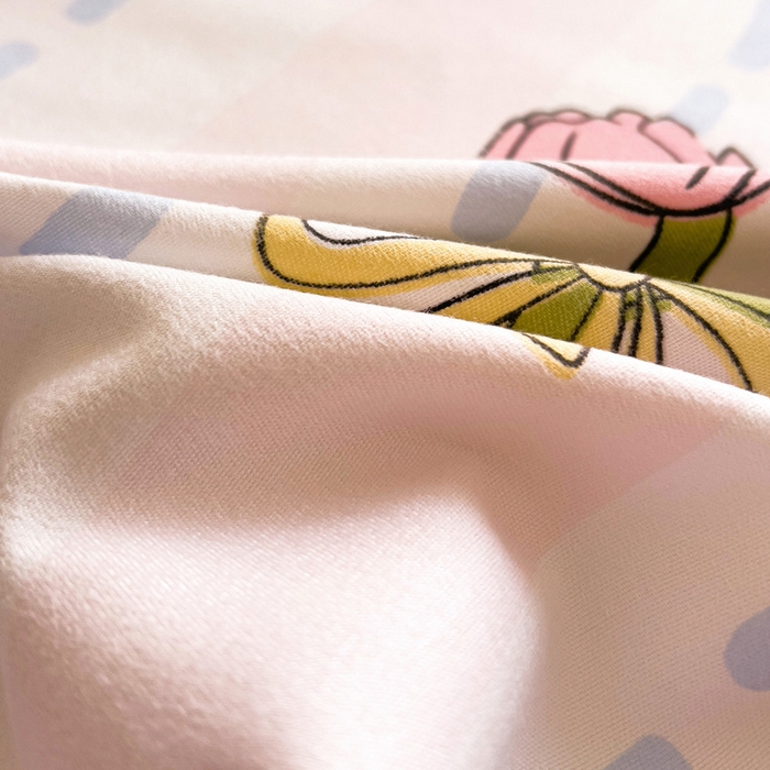 91家纺网 家纺一手货源 找家纺 极梦家纺（支持定制）  2025新款春秋130克加厚植物羊绒磨毛印花单床裙三件套 爱伊菲兔