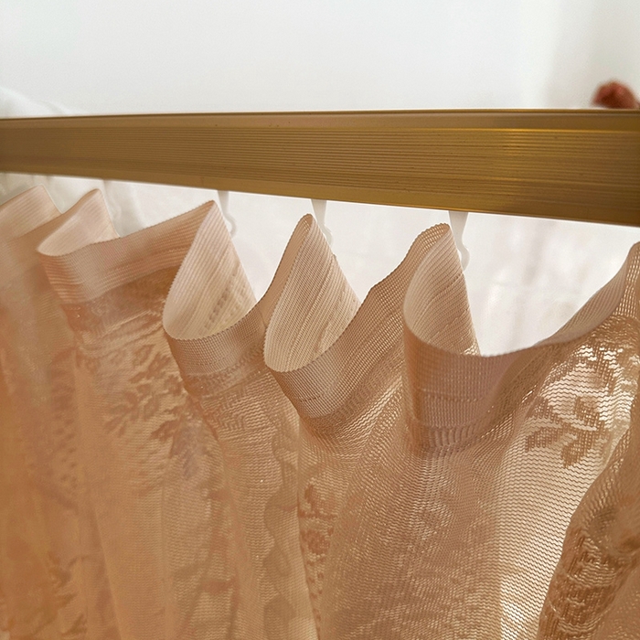 91家纺网 家纺一手货源 找家纺 都市缘蚊帐  2025新款303法式提花蕾丝蚊帐 303薇尔庄园-奶油杏