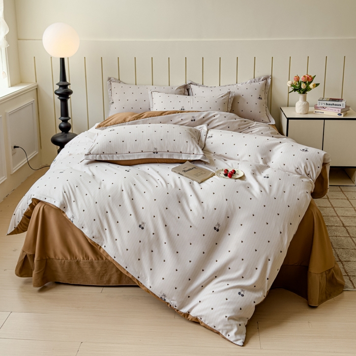 91家纺网 家纺一手货源 找家纺 可思家纺2025新款可思-简单款双层纱套件 小咖心