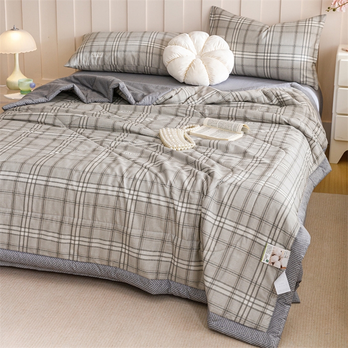 91家纺网 家纺一手货源 找家纺 恬思语家纺 2025新款全棉印花棉花夏被城市生活