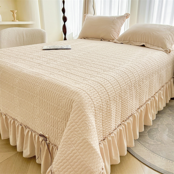 91家纺网 家纺一手货源 找家纺 恒爱家纺 2025糯糯棉庄生梦蝶单床盖 庄生梦蝶-卡其