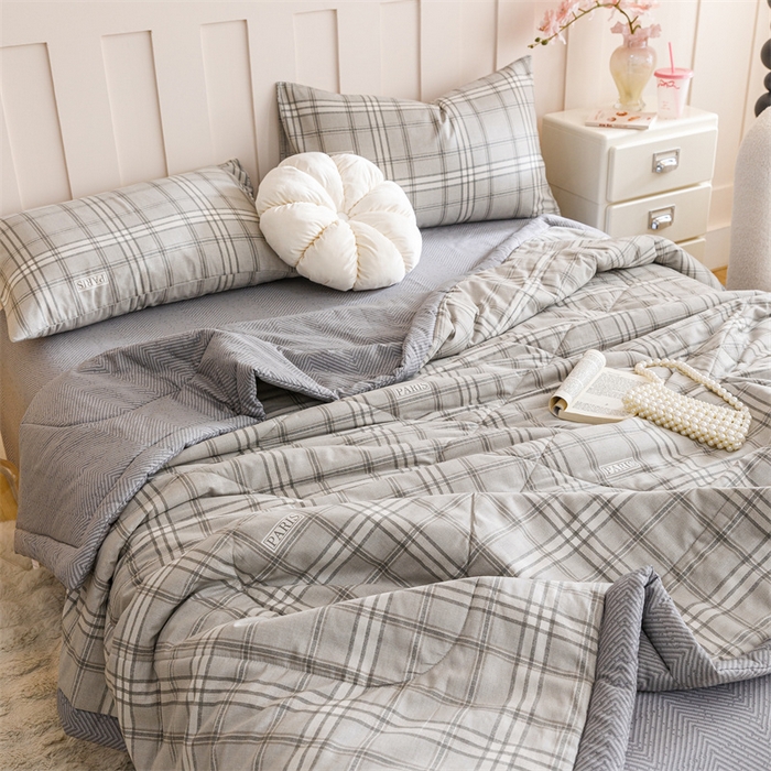 91家纺网 家纺一手货源 找家纺 恬思语家纺 2025新款全棉印花棉花夏被城市生活