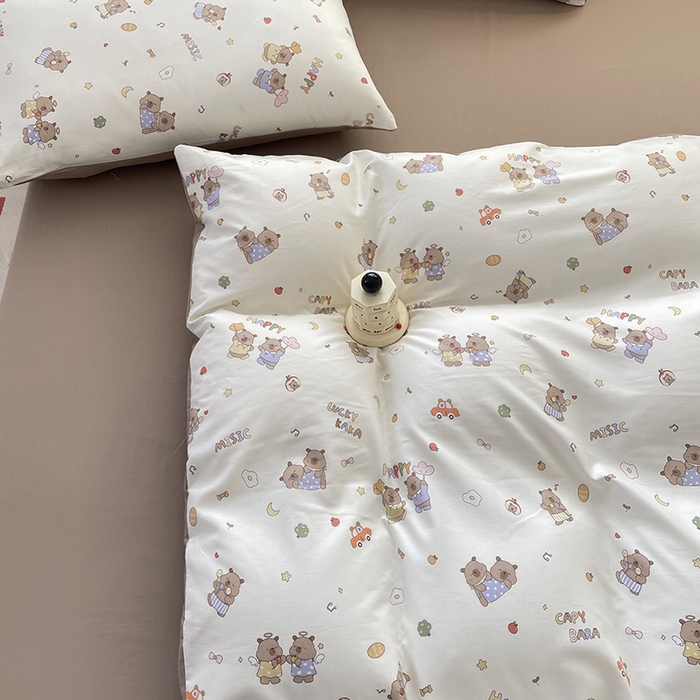 91家纺网 家纺一手货源 找家纺 丫丫家纺 2025全棉13070单床单床笠纯棉单品枕套床笠床单（有预缩尺寸 售后无忧 免费提供买家秀） 卡皮吧啦