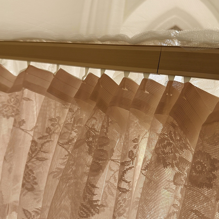 91家纺网 家纺一手货源 找家纺 都市缘蚊帐  2025新款303法式提花蕾丝蚊帐 303可可庄园-奶油玉