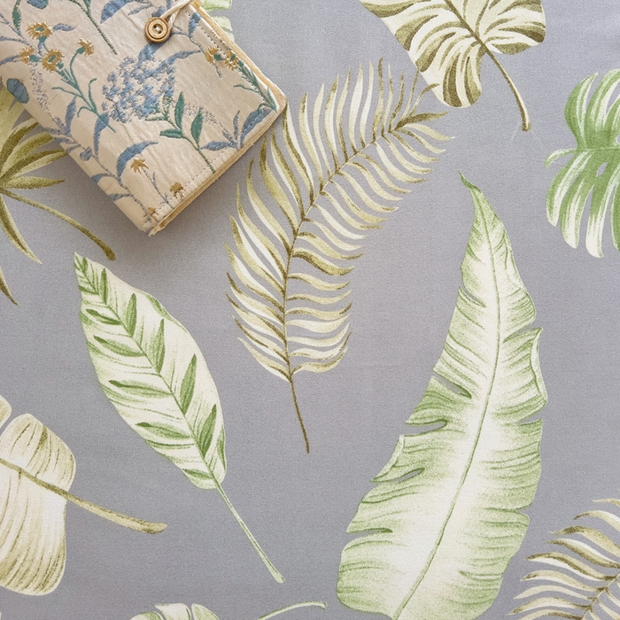 91家纺网 家纺一手货源 找家纺 极梦家纺（支持定制）  2025新款春秋130克加厚植物羊绒磨毛印花单床裙三件套 清浅如叶