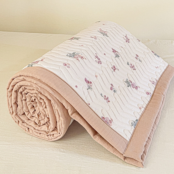 91家纺网 家纺一手货源 找家纺 纽缦家纺 2025新款云感提花双层纱学生床垫 葡萄七分甜