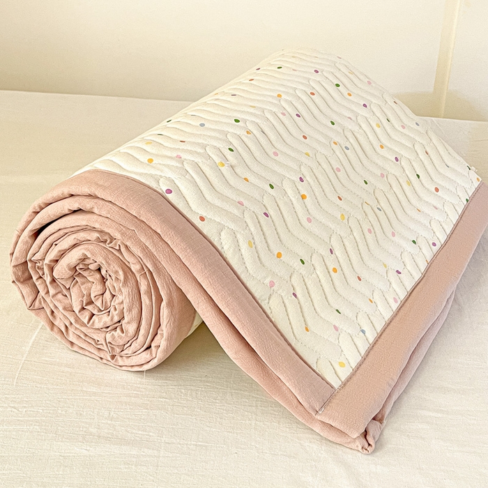 91家纺网 家纺一手货源 找家纺 （总）纽缦家纺 2025新款云感提花双层纱学生床垫