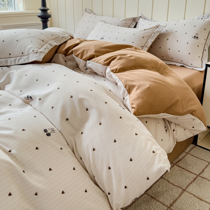 91家纺网 家纺一手货源 找家纺 可思家纺2025新款可思-简单款双层纱套件 小咖心