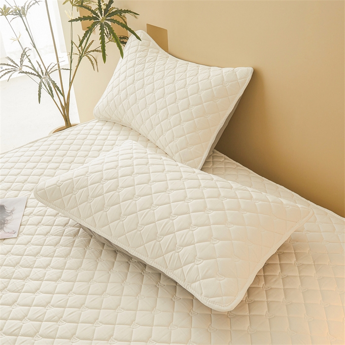 91家纺网 家纺一手货源 找家纺 布卢姆床垫 2025新款A类全棉castor优净丝洁净夹棉床笠--雅境系列 雅境-白