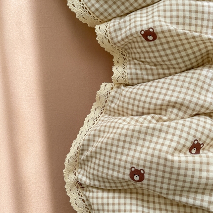 91家纺网 家纺一手货源 找家纺 （总）一比一家纺 2025新款韩版镂空花边针织双层纱四件套