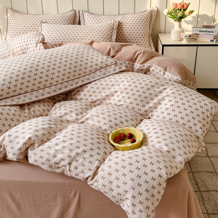 91家纺网 家纺一手货源 找家纺 可思家纺2025新款可思-简单款双层纱套件 小美好