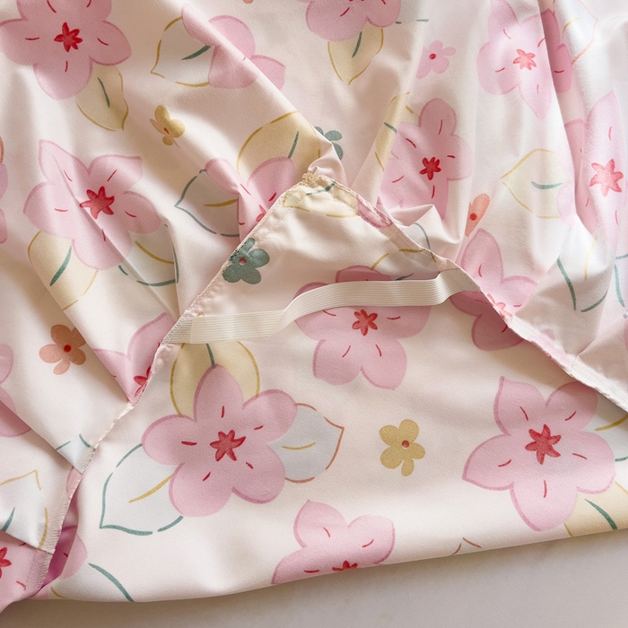 91家纺网 家纺一手货源 找家纺 极梦家纺（支持定制）  2025新款春秋130克加厚植物羊绒磨毛印花单床裙三件套 纷然花语