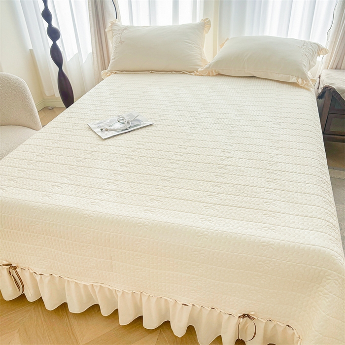 91家纺网 家纺一手货源 找家纺 恒爱家纺 2025糯糯棉庄生梦蝶单床盖 庄生梦蝶-米黄