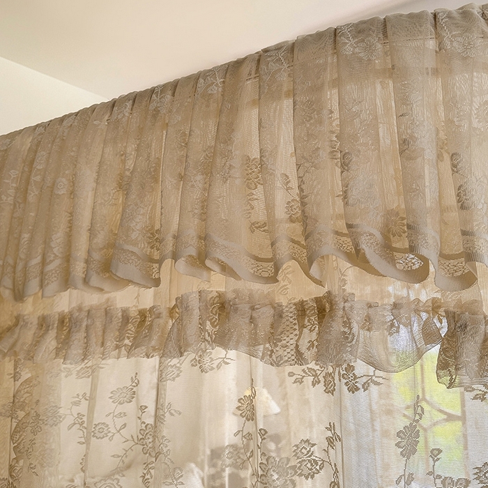 91家纺网 家纺一手货源 找家纺 都市缘蚊帐  2025新款303法式提花蕾丝蚊帐 303可可庄园-奶油杏