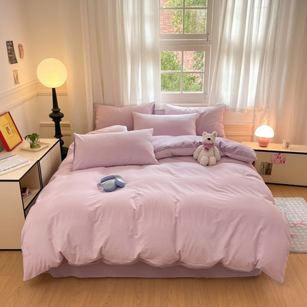 91家纺网 家纺一手货源 找家纺 （总）寐居家纺 2025新款全棉水洗棉提花四件套