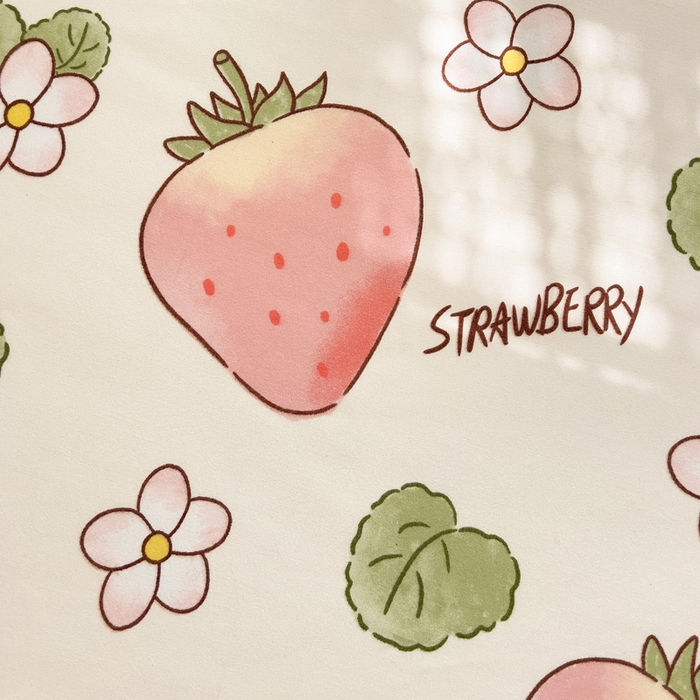 91家纺网 家纺一手货源 找家纺 极梦家纺（支持定制）  2025新款春秋130克加厚植物羊绒磨毛印花单床裙三件套 仙仙草莓