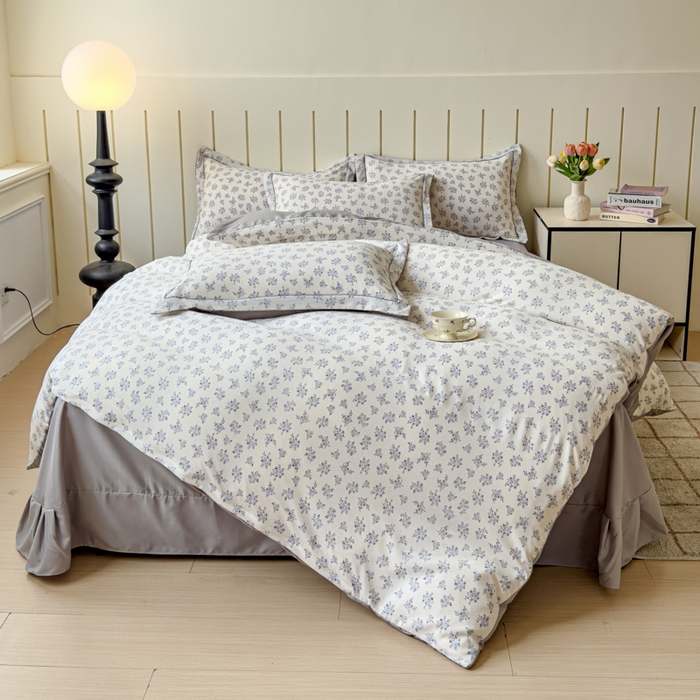 91家纺网 家纺一手货源 找家纺 可思家纺2025新款可思-简单款双层纱套件 萱花