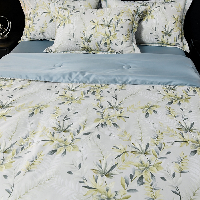 91家纺网 家纺一手货源 找家纺 千嘻汇2025新款水洗天丝真丝夏被四件套夏凉被空调被 森屿