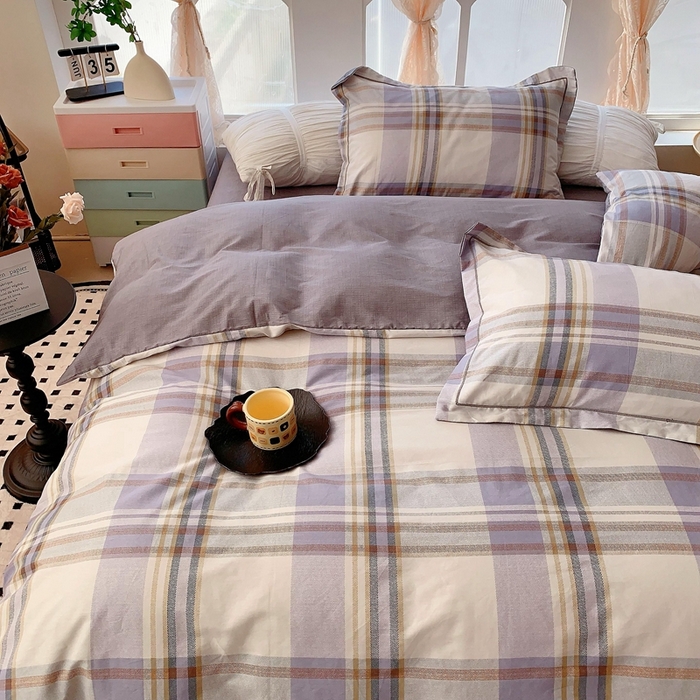 91家纺网 家纺一手货源 找家纺 奈萝家纺2025新款全棉 小号三件套 标准四件套 青春格调