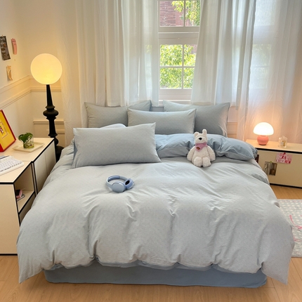 91家纺网 家纺一手货源 找家纺 （总）寐居家纺 2025新款全棉水洗棉提花四件套