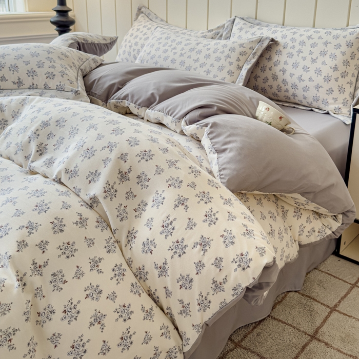 91家纺网 家纺一手货源 找家纺 可思家纺2025新款可思-简单款双层纱套件 萱花