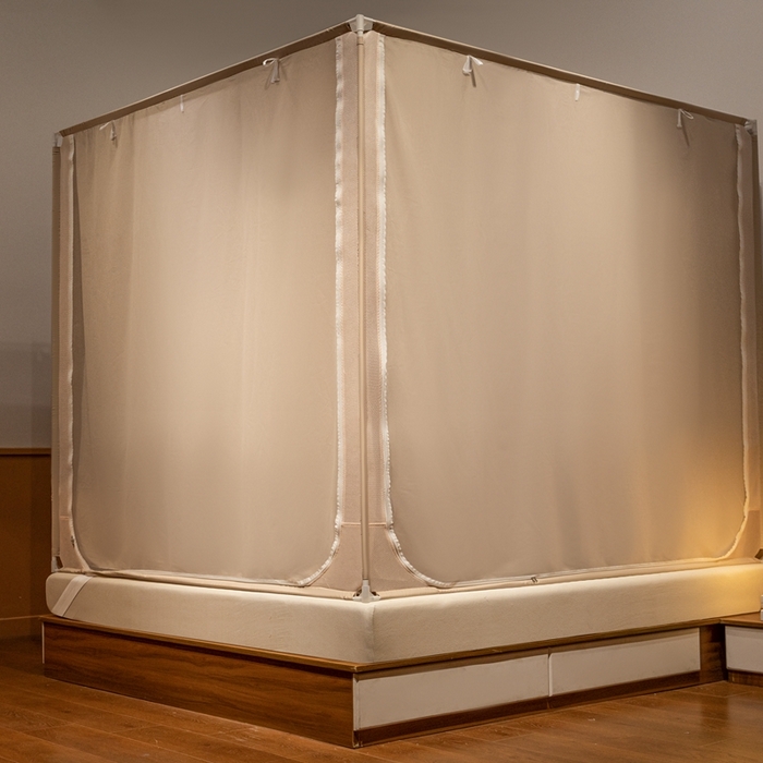 91家纺网 家纺一手货源 找家纺 飞轮海 2025新款全包遮光防蚊蚊帐Z31 香槟