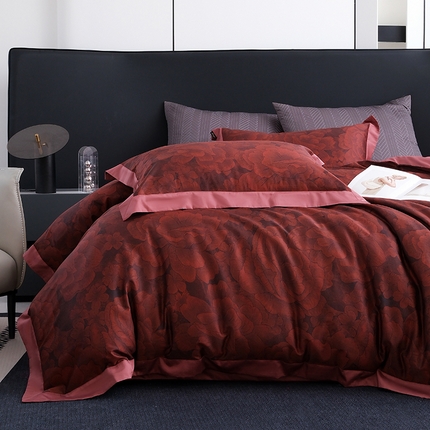 91家纺网 家纺一手货源 找家纺 （总）阿那亚 2025新款雅缎数码印花四件套