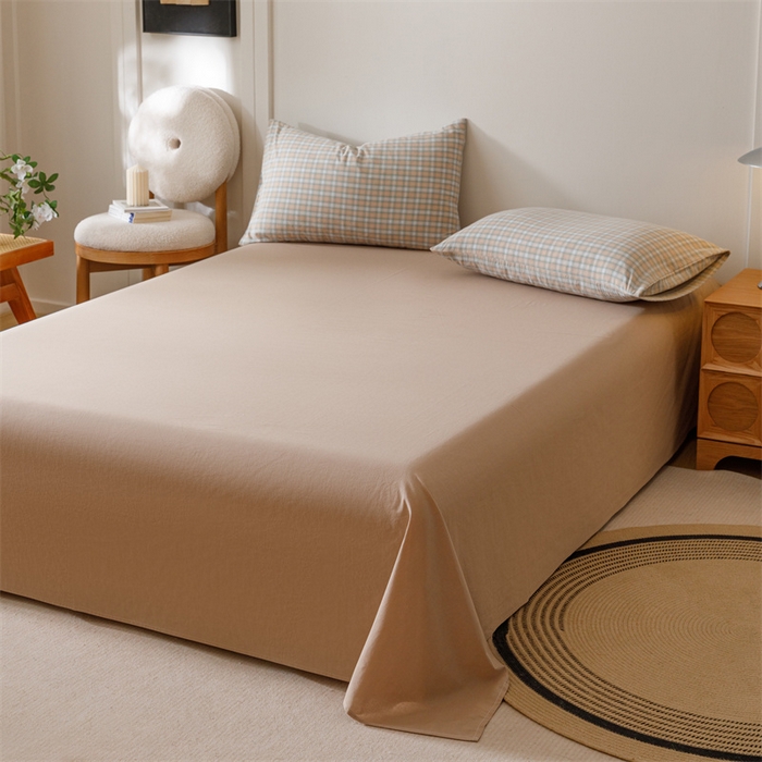 91家纺网 家纺一手货源 找家纺 恬思语家纺 2025新款全棉色织水洗棉棉花夏被  瑞吉斯 绿