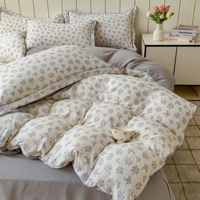 91家纺网 家纺一手货源 找家纺 可思家纺2025新款可思-简单款双层纱套件 萱花