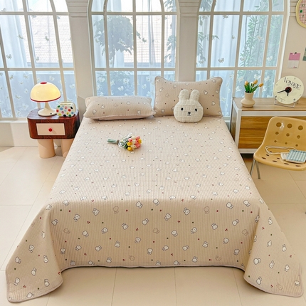 恒尚居 2025新款全棉床盖床单小清新床垫床褥垫-跑量（四季款） 米菲