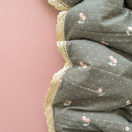 91家纺网 家纺一手货源 找家纺 （总）一比一家纺 2025新款韩版镂空花边针织双层纱四件套