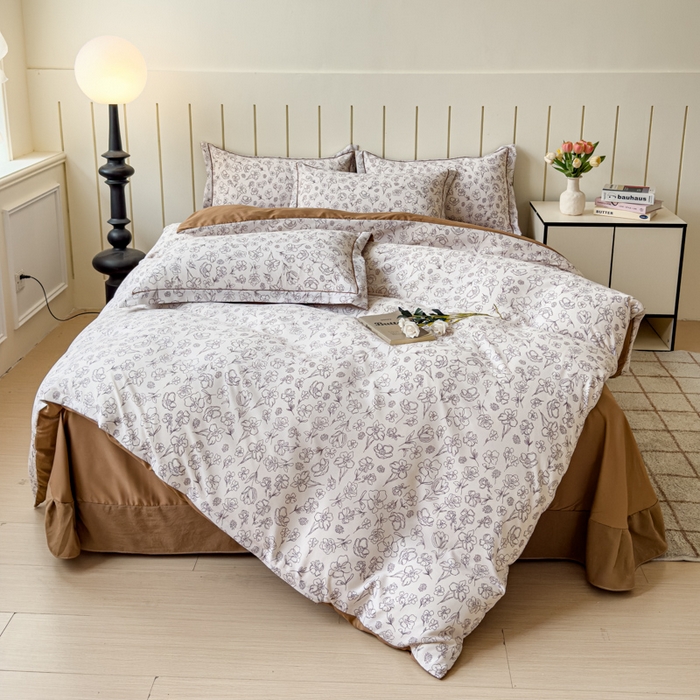 91家纺网 家纺一手货源 找家纺 可思家纺2025新款可思-简单款双层纱套件 莱卡