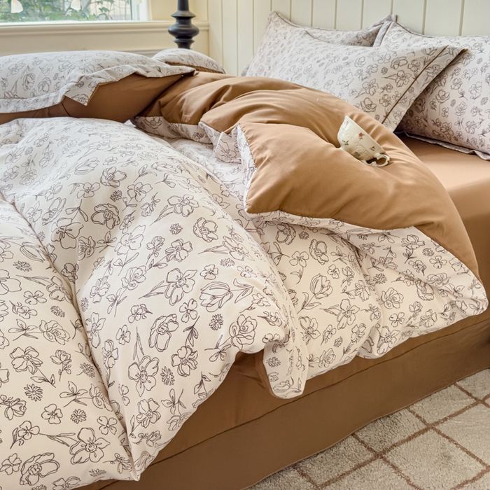 91家纺网 家纺一手货源 找家纺 可思家纺2025新款可思-简单款双层纱套件 莱卡