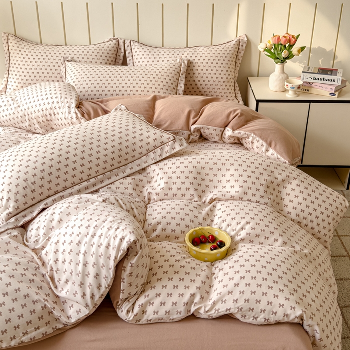 91家纺网 家纺一手货源 找家纺 可思家纺2025新款可思-简单款双层纱套件 小美好