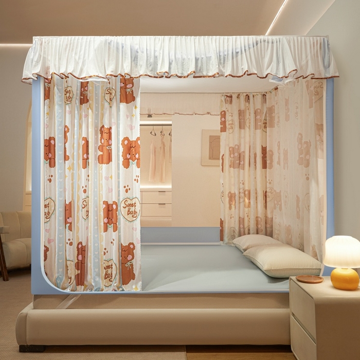 91家纺网 家纺一手货源 找家纺 卓尔居 （总）2025新款成人坐床床帘系列蚊帐