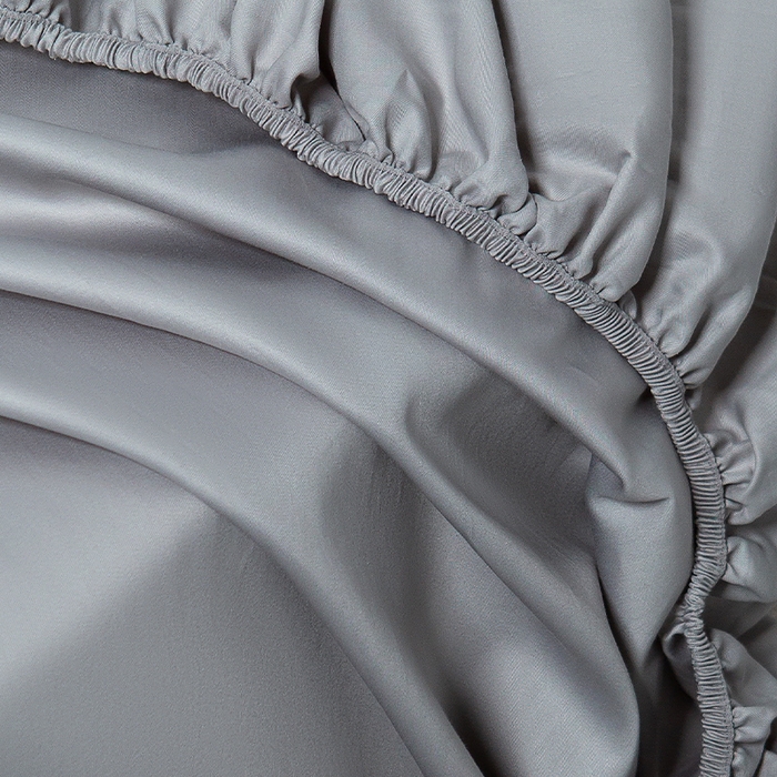 91家纺网 家纺一手货源 找家纺 蓝邻家纺 2025年新款全棉新疆长绒棉单品系列--床笠 浅灰