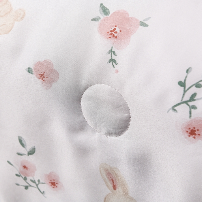 91家纺网 家纺一手货源 找家纺 千嘻汇2025新款水洗天丝真丝夏被四件套夏凉被空调被 花晨兔