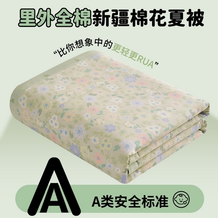 91家纺网 家纺一手货源 找家纺 （总）暖阳【同款地板价】【A类送质检】2025新款印花全棉棉花夏被纯棉空调被