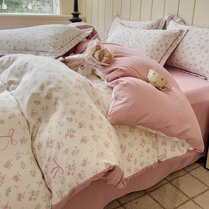 91家纺网 家纺一手货源 找家纺 可思家纺2025新款可思-简单款双层纱套件 爱丽丝