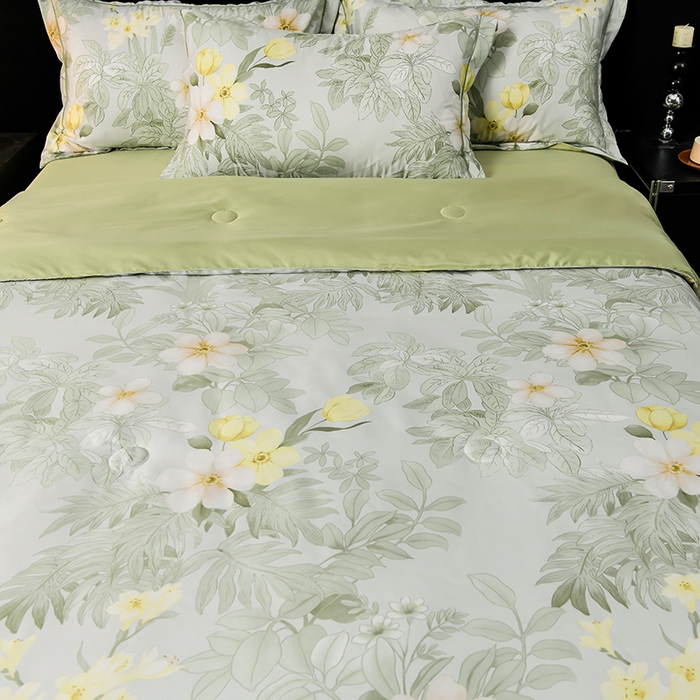 91家纺网 家纺一手货源 找家纺 千嘻汇2025新款水洗天丝真丝夏被四件套夏凉被空调被 春熙