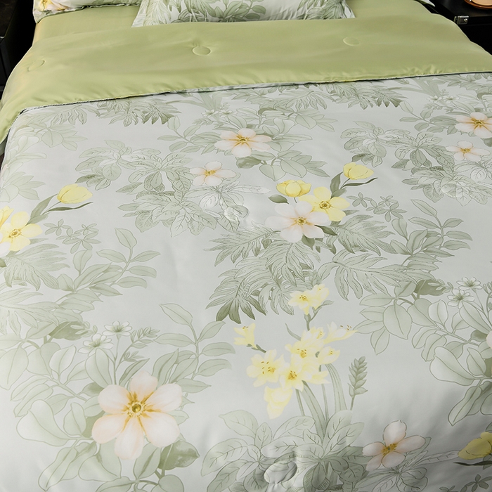 91家纺网 家纺一手货源 找家纺 千嘻汇2025新款水洗天丝真丝夏被四件套夏凉被空调被 春熙