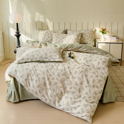 可思家纺2025新款可思-简单款双层纱套件 慕春