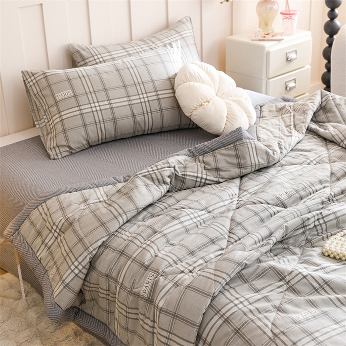 91家纺网 家纺一手货源 找家纺 恬思语家纺 2025新款全棉印花棉花夏被城市生活