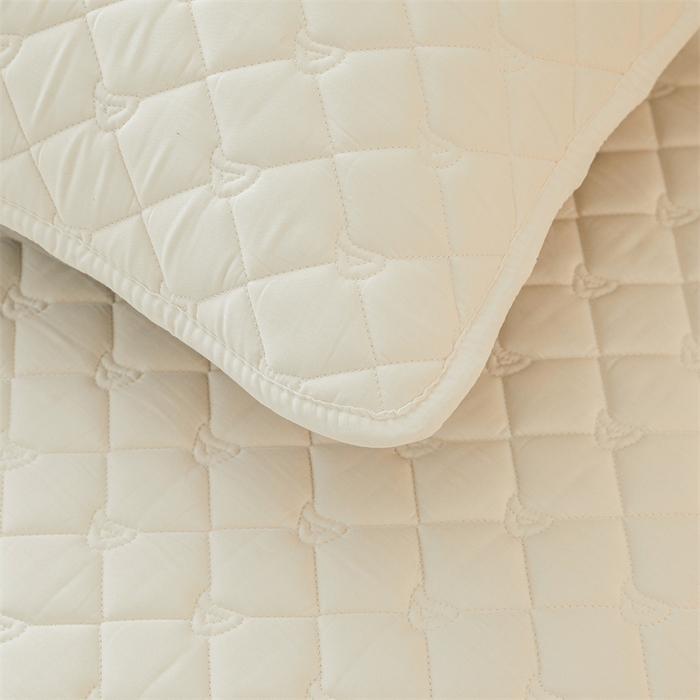 91家纺网 家纺一手货源 找家纺 布卢姆床垫 2025新款A类全棉castor优净丝洁净夹棉床笠--雅境系列 雅境-白