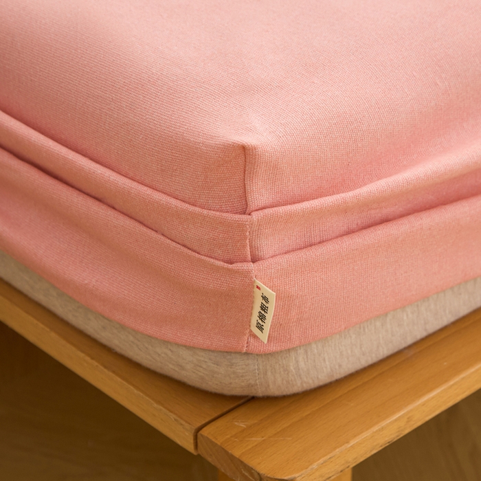 91家纺网 家纺一手货源 找家纺 棉乐町家居  2025新款原棉粗布床笠 樱花粉