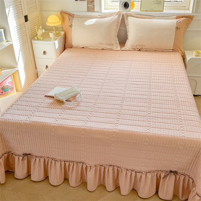 91家纺网 家纺一手货源 找家纺 恒爱家纺 糯糯棉闪耀单床盖 闪耀-米棕