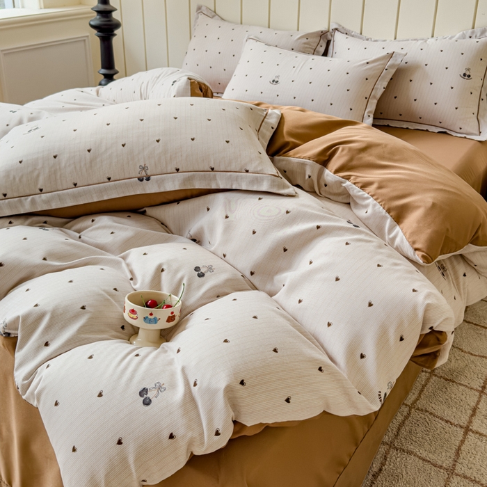 91家纺网 家纺一手货源 找家纺 可思家纺2025新款可思-简单款双层纱套件 小咖心