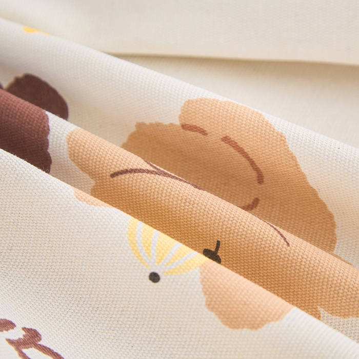 91家纺网 家纺一手货源 找家纺 棉乐町家居  2025新款原棉粗布床笠 bear熊